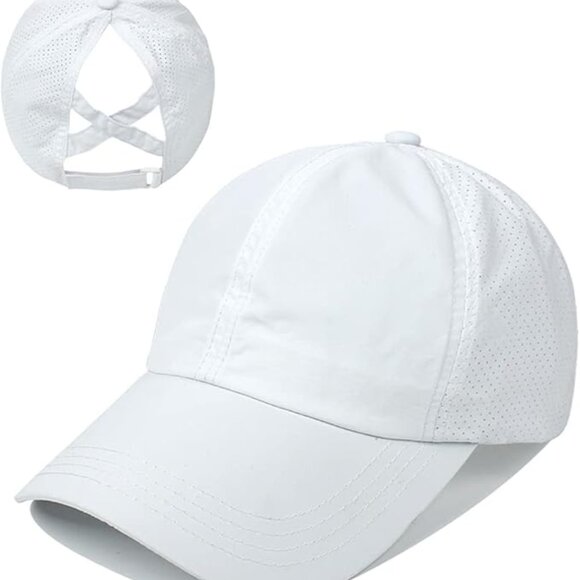 Set of two (2) women's ponytail hats baseball caps - Picture 5 of 12